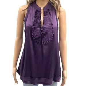 BCBGMaxAzria 2-Layer Sleeveless Racerback Top